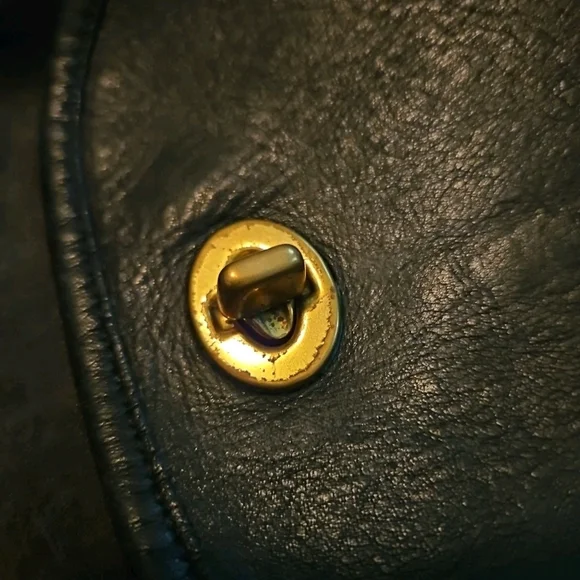 Vintage Coach Black Leather Backpack - Picture 6 of 7